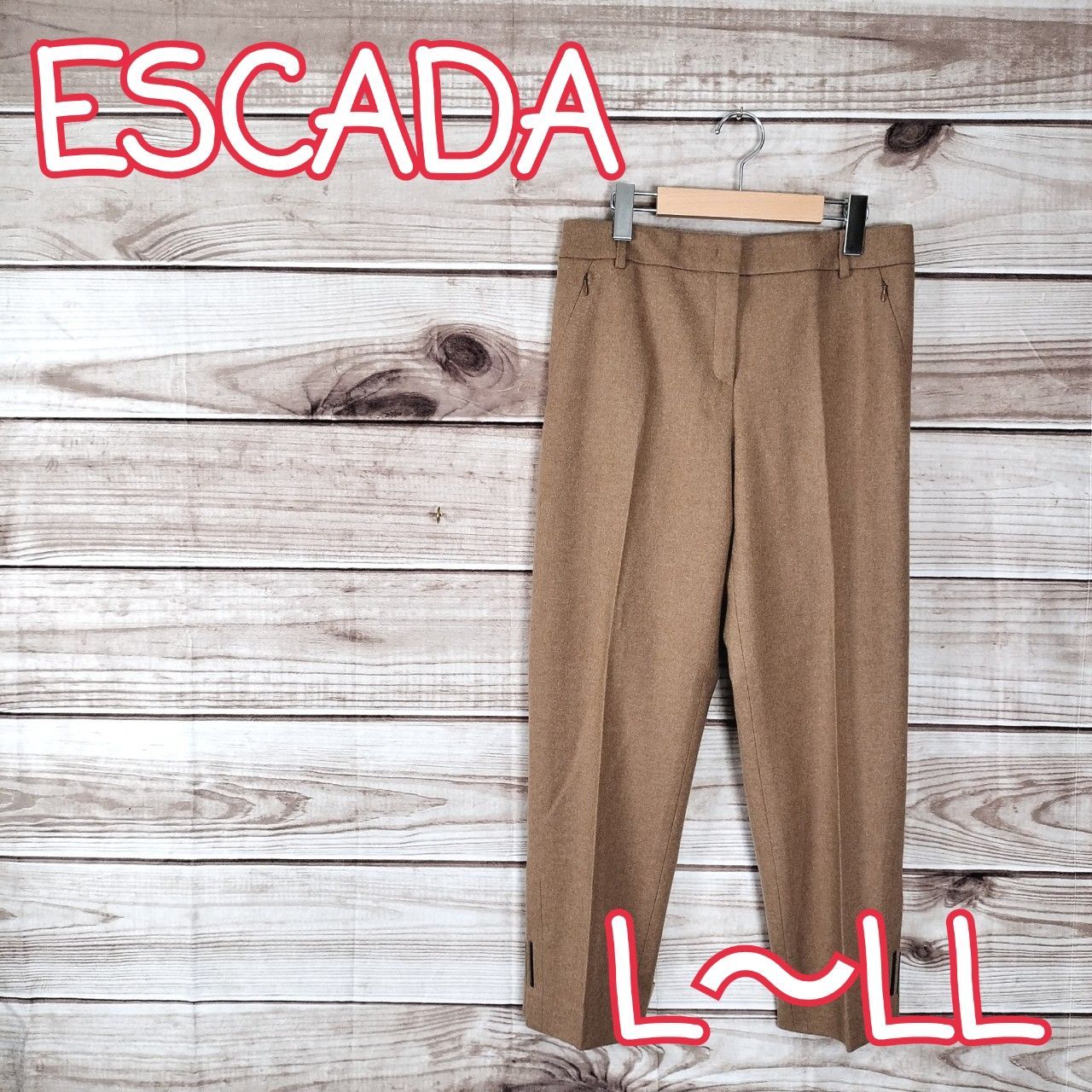 美品 ESCADA エスカーダ レディース ストレートパンツ カジュアル  