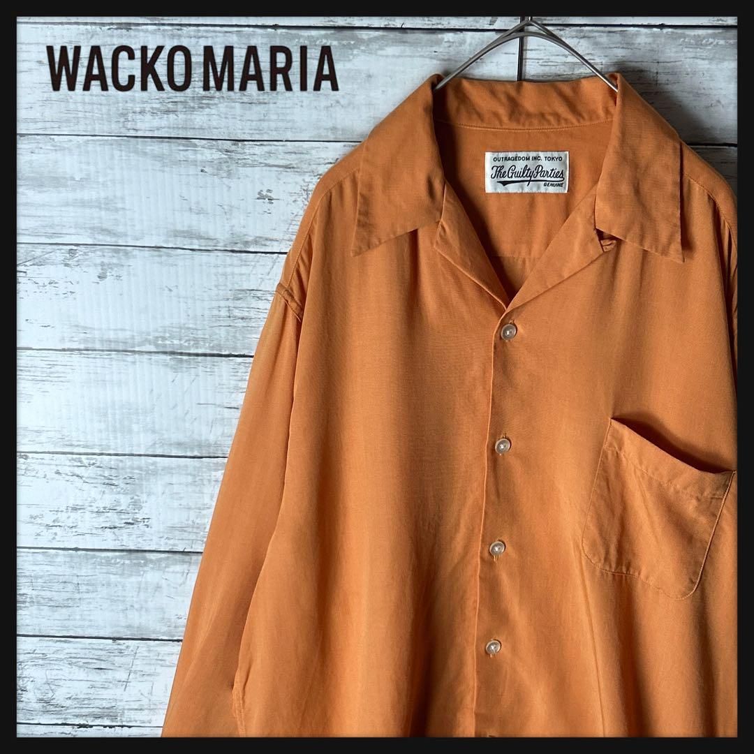 03582M【美品】ワコマリア / WACKO MARIA☆50'S オープンカラー 長袖