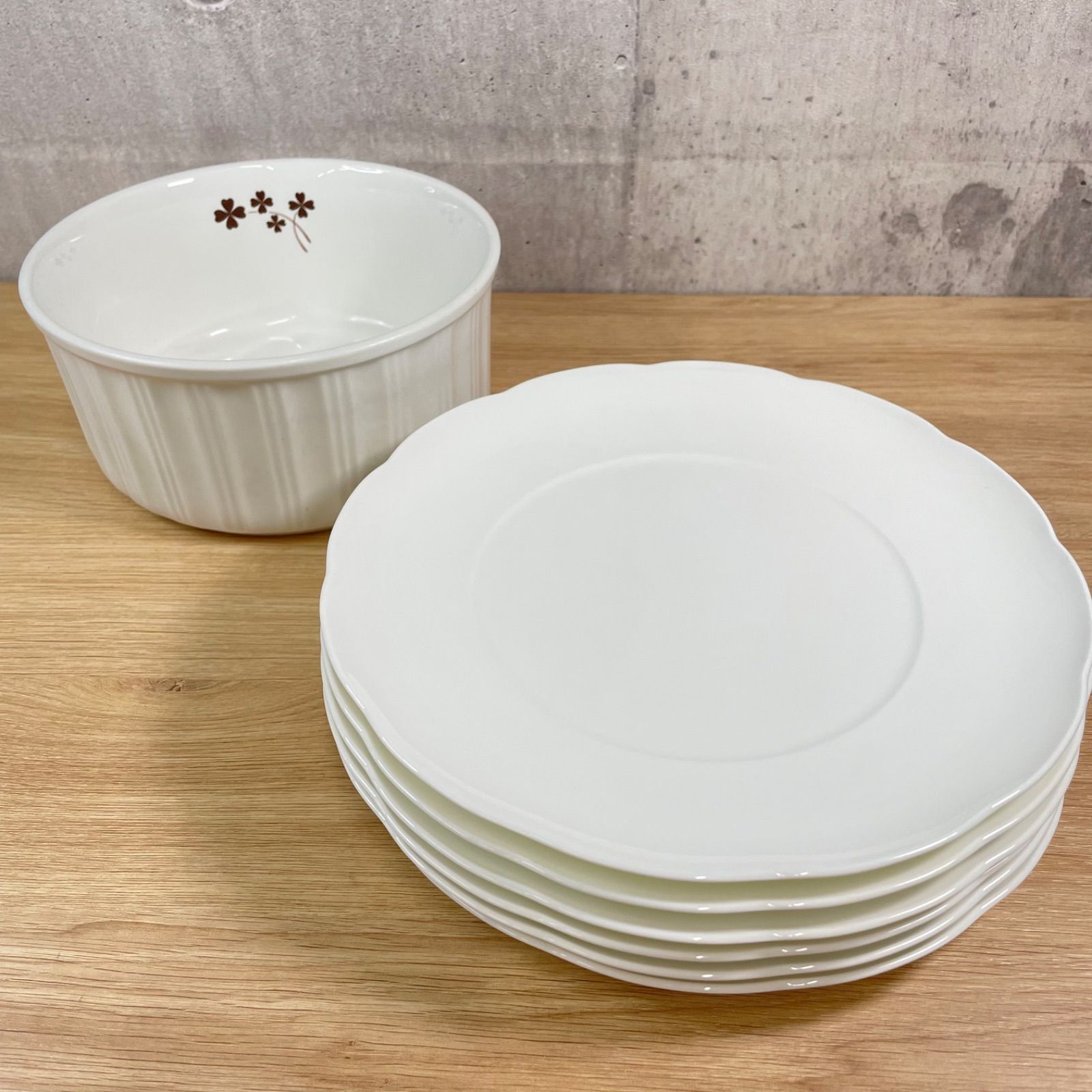 Noritake ノリタケ ボーンチャイナ 平皿 6枚セット バーサトーン 深皿