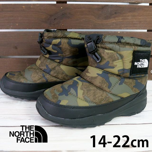 ザ ノース フェイス スノーブーツ キッズ 男の子 K ヌプシ ブーティ ロゴ ショート SE 滑りにくい ウインターブーツ 撥水 防寒 ジュニア 保温 ショートブーツ 雪靴 NFJ52281