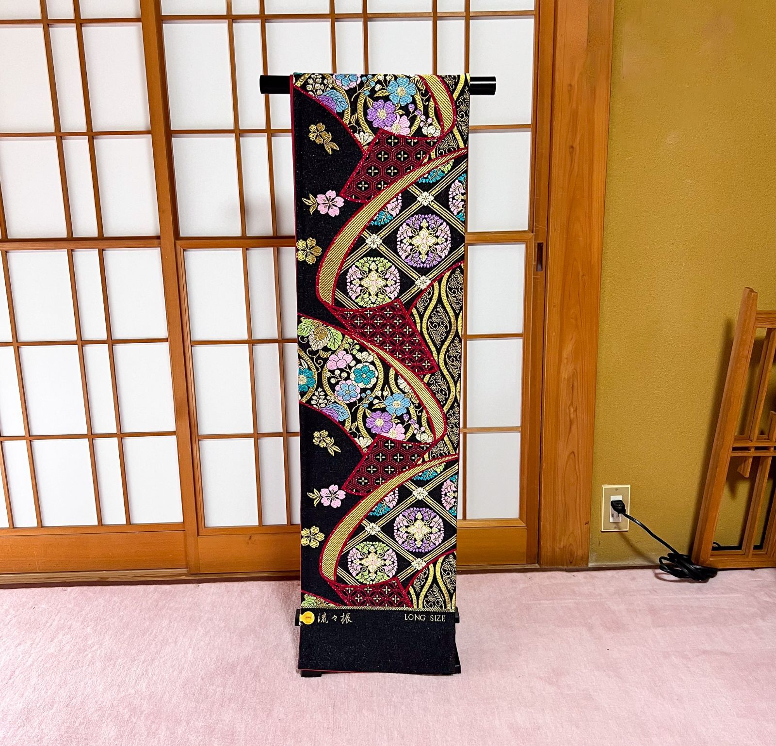 未使用 正絹 袋帯帯 （西陣織 見仕立て 袋帯 リメイク 未使用