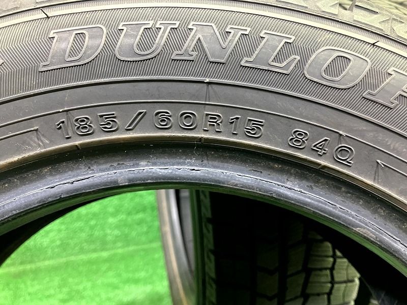 人類 DUNLOP スタッドレス ダンロップ ウィンターマックスWM02 185 60R15 4本 8ミリ 【人気おしゃれ】