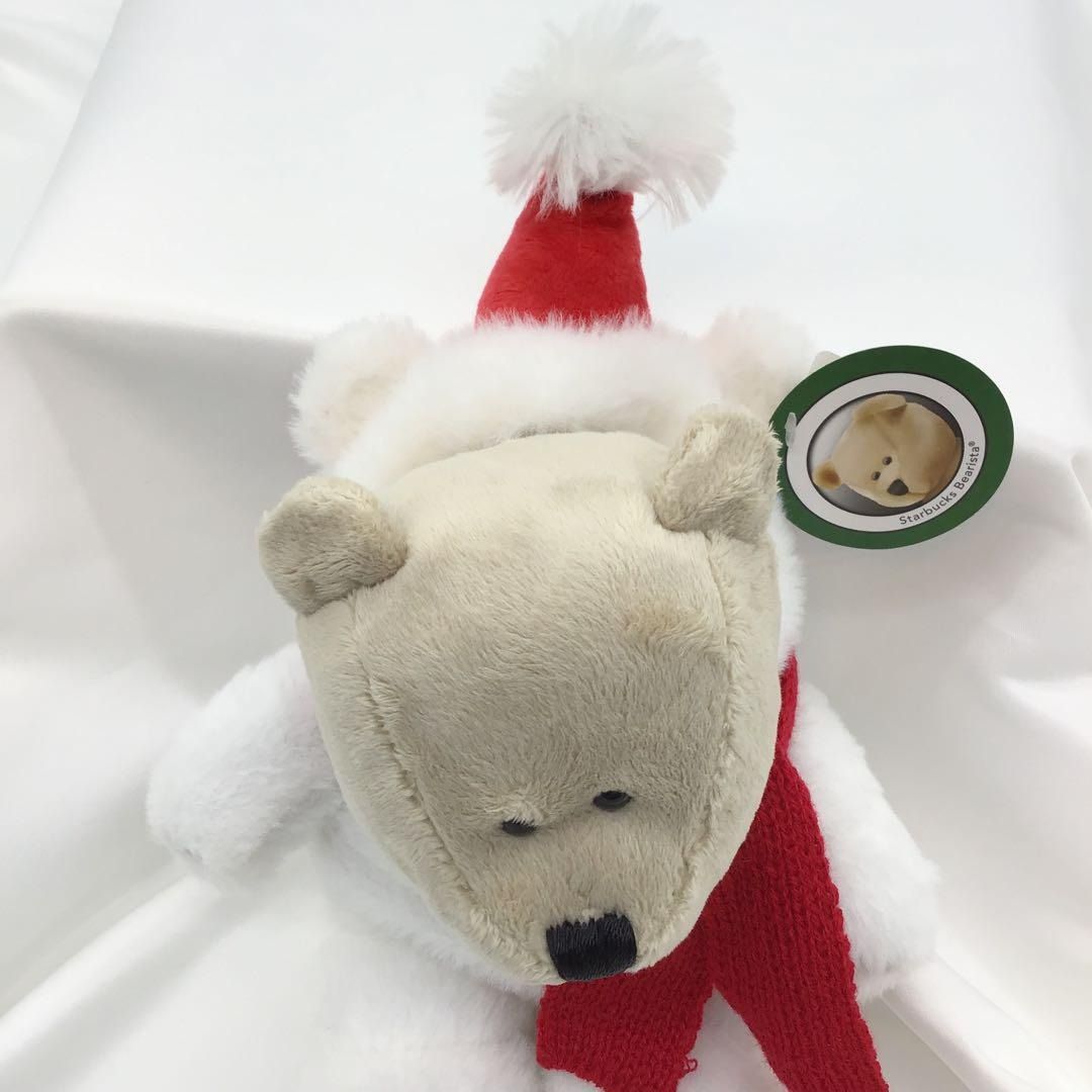 タグ付 starbucks ベアリスタボーイ クマ サンタ ぬいぐるみ マフラー