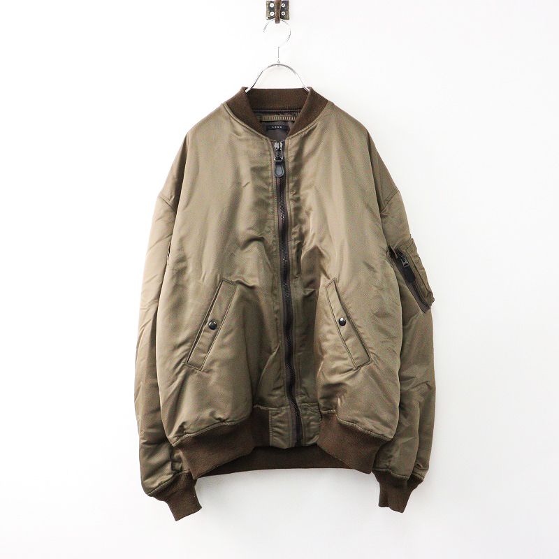 メンズ リノ LENO MA-1 ジャケット ブルゾン 1/ブラウン系 アウター 前