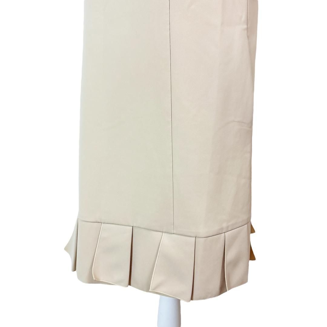 半袖ワンピース 裾プリーツ