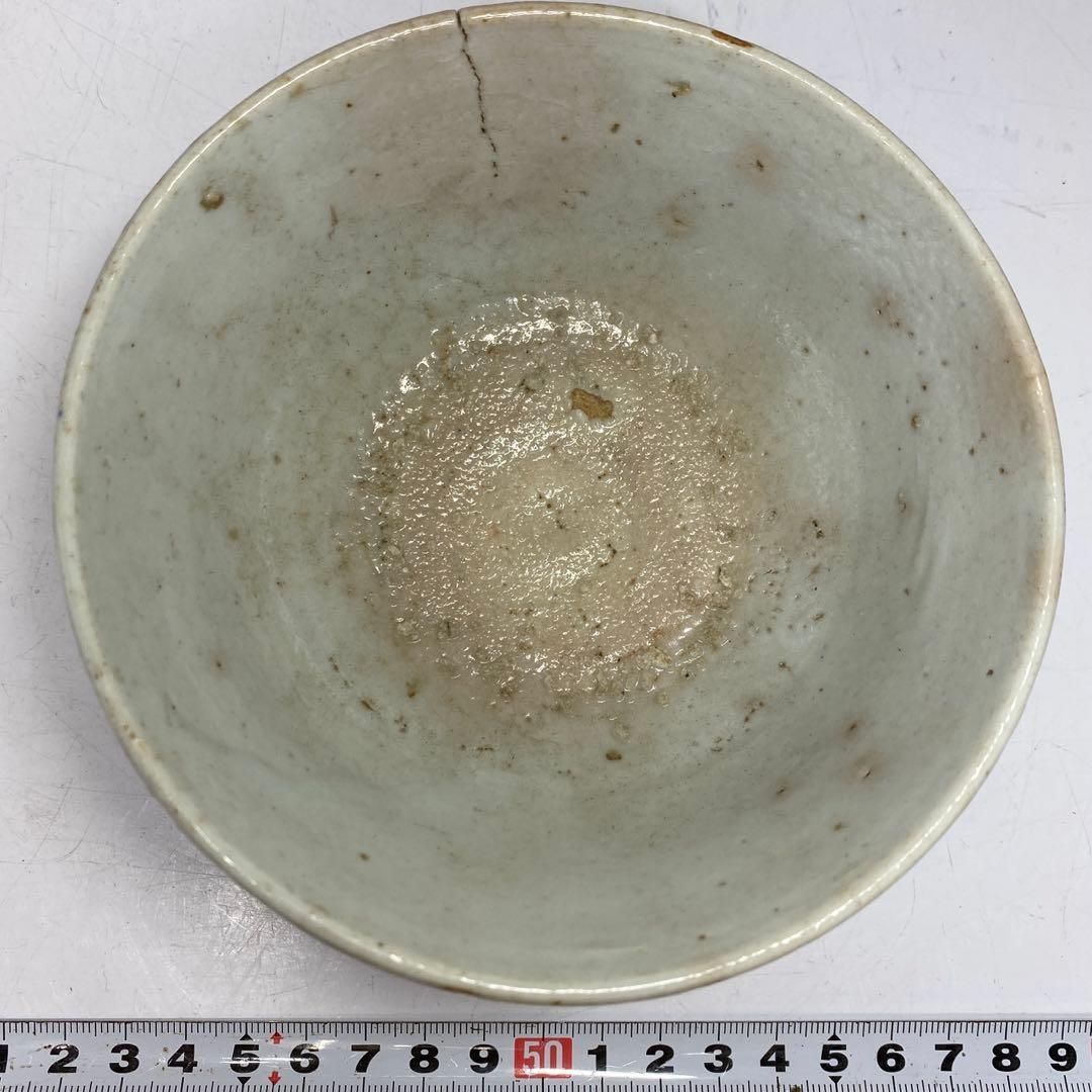 朝鮮古美術 李朝白磁茶碗 C 直径12 8 cm 東H 5 0903 タニチ