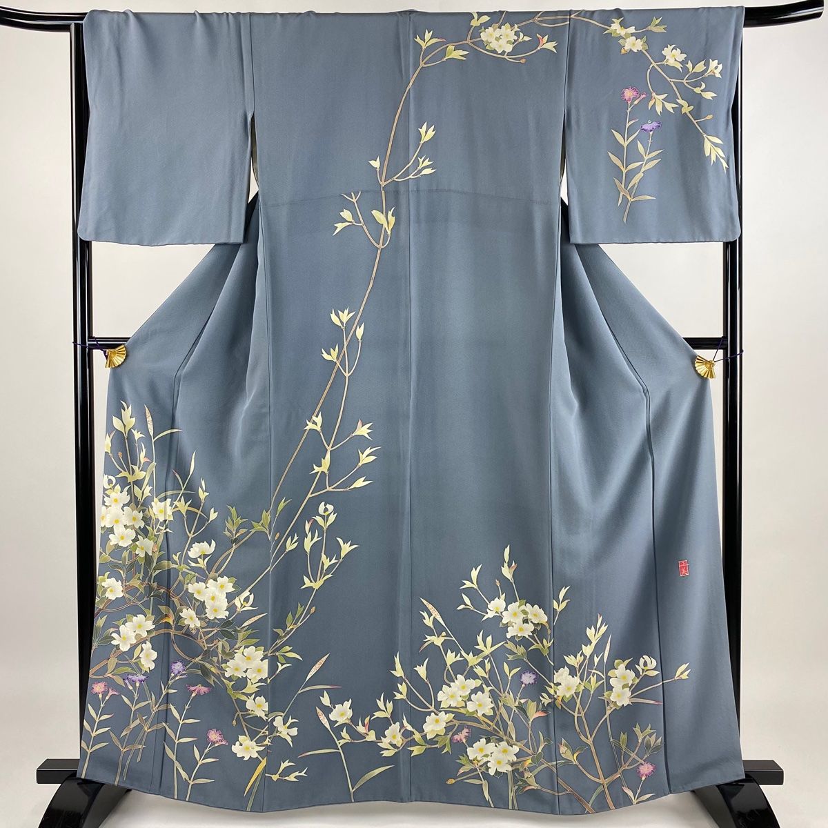 振袖 身丈163cm 裄丈65cm 正絹 名品 【中古】（小紋 身丈163cm 裄丈  