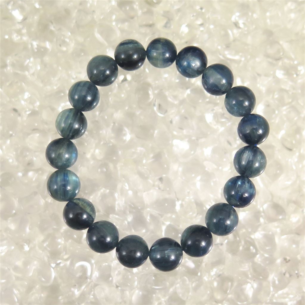 カイヤナイト　藍晶石　4A+グレード 10.5mmブレスレット 43.6g