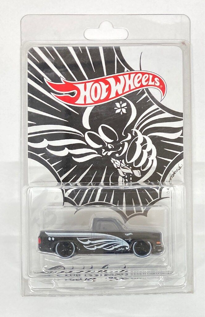 MATTEL 2025JAPAN COLLECTORS CONVENTION Exclusiv HOTWHEELS 83 CHEVY SILVERADO ブラック 右向き HNL13