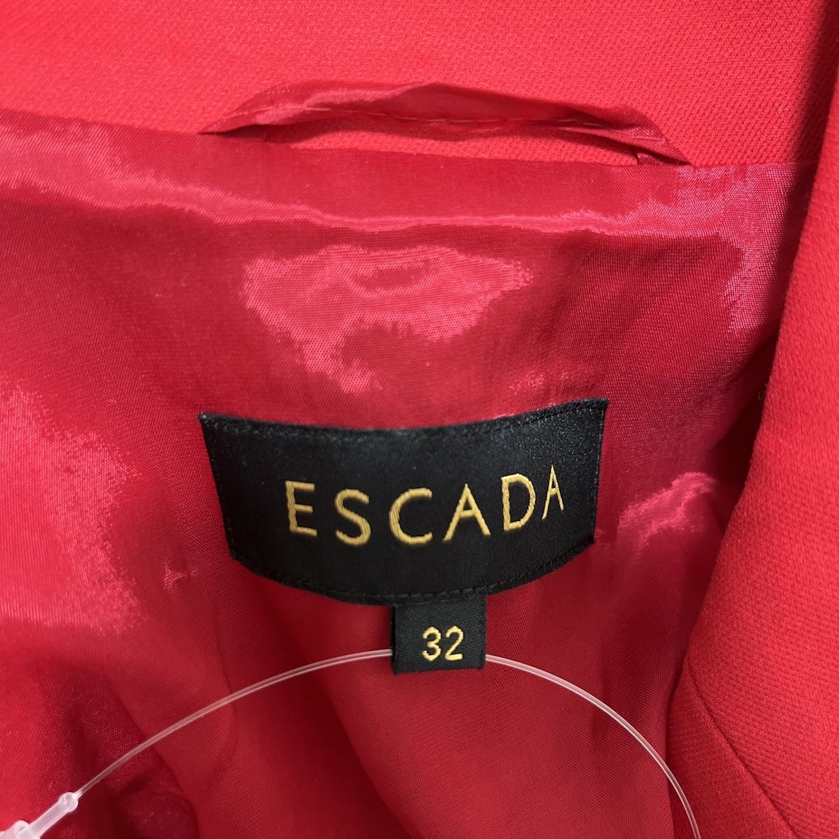 ESCADA(エスカーダ) ジャケット サイズ32 S レディース - レッド