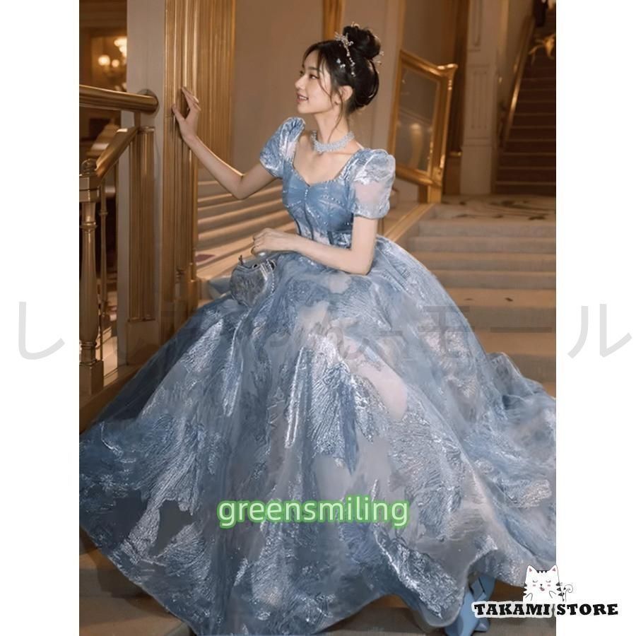 パーテイードレス ロング丈ドレス 2カラー レディース 発表会 演奏会