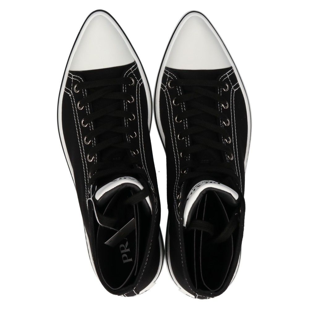 PRADA (プラダ) POINTY HIGH-TOP SNEAKERS SHOES 2TG177 ポインテッド