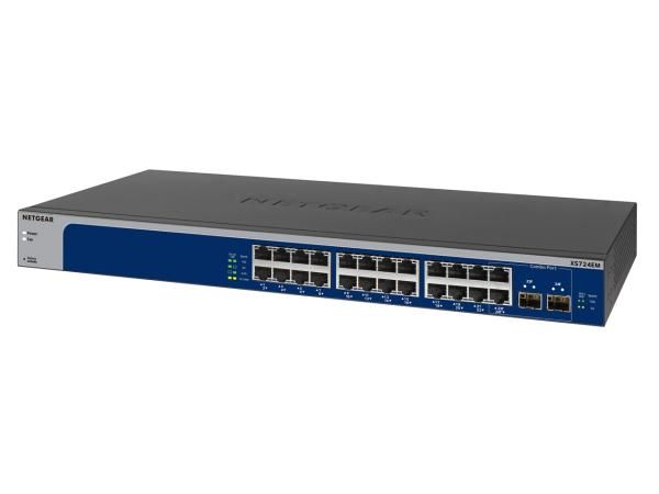 2営業日で発送 NETGEAR ネットギア XS724EM マルチギガ対応10Gx24ポート アンマネージプラス スイッチ XS724EM-100AJS
