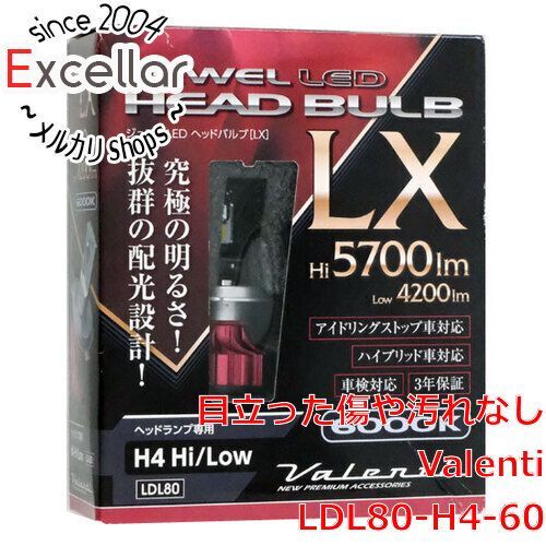 bn 3 VALENTI ジュエルLEDヘッド＆フォグバルブ LXシリーズ H4 Hi-Low LDL80-H4-60 ♥