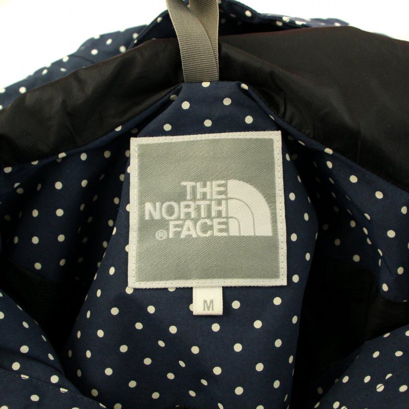 ザノースフェイス THE NORTH FACE NOVELTY SCOOP JACKET ノべルティスクープジャケット マウンテンパーカー  ジップアップ フード ナイロン メッシュ ドット柄 水玉 M 紺 ネイビー NPW10163 /BB