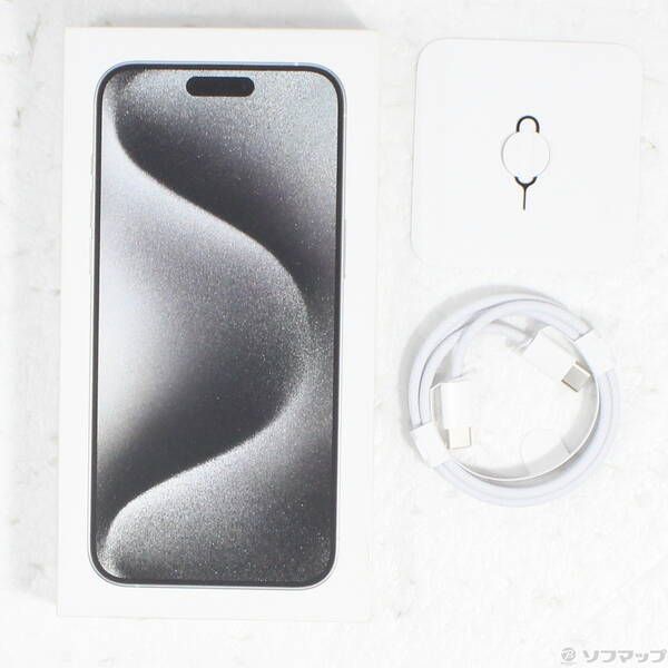 中古品〕 iPhone15 Pro Max 512GB ホワイトチタニウム MU6V3J／A