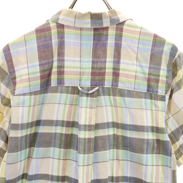 80年代 90s 色味最高 黒タグ エディーバウアー チェック シャツ 80s EDDIE BAUER エディーバウアー 黒タグ ボタンダウン