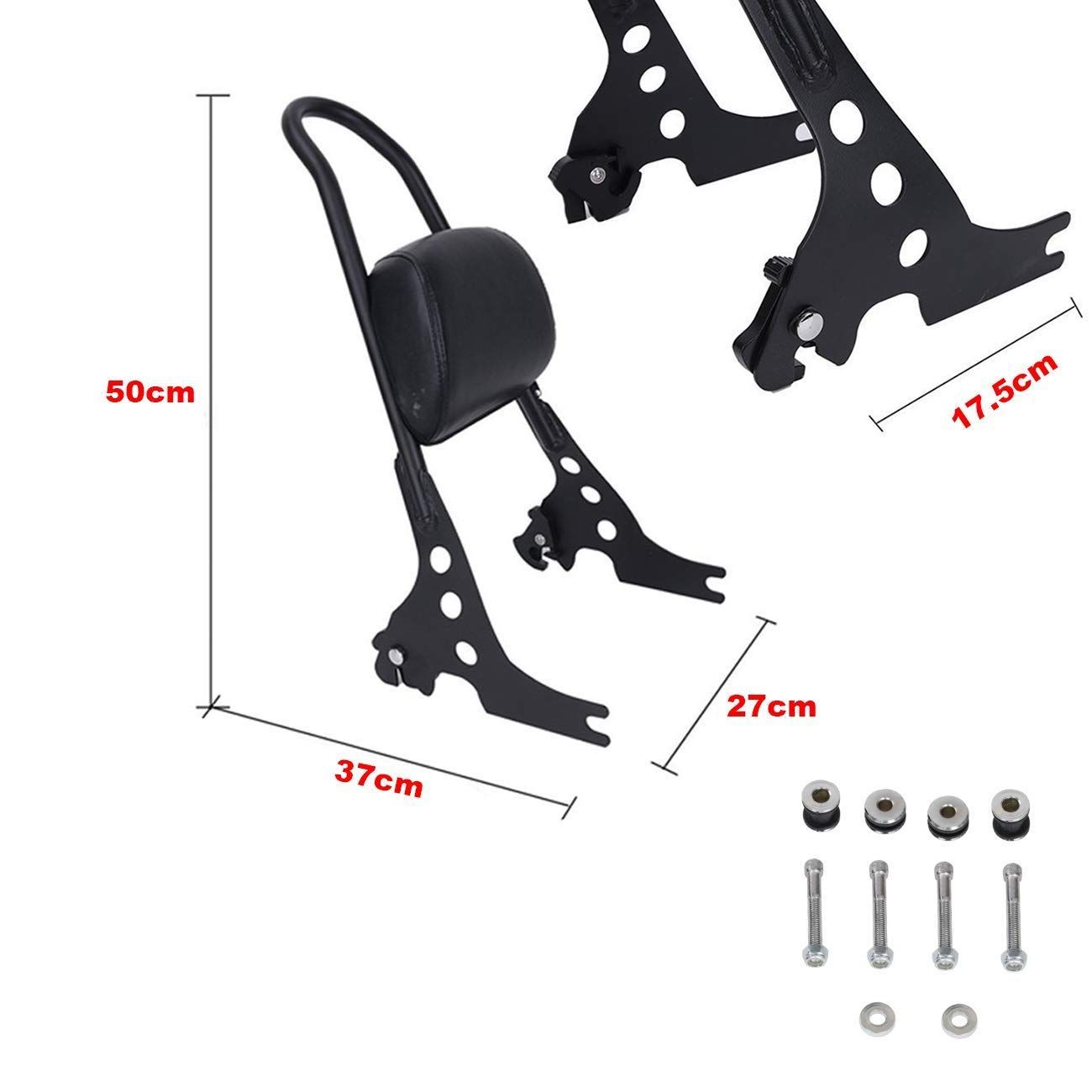 ◇KOLEMO バックレスト バイク シーシーバー オートバイ