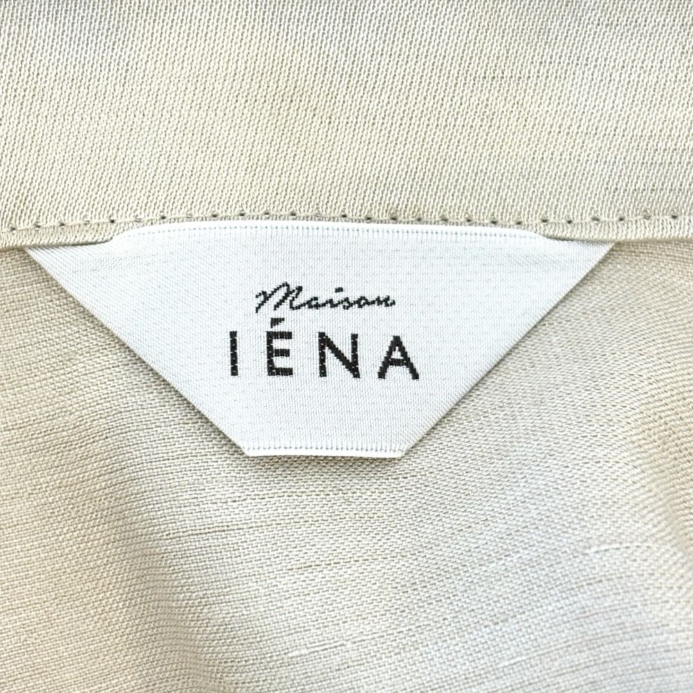 未使用 Maison IENA メゾンイエナ サテンオールインワン 38 ベージュ  