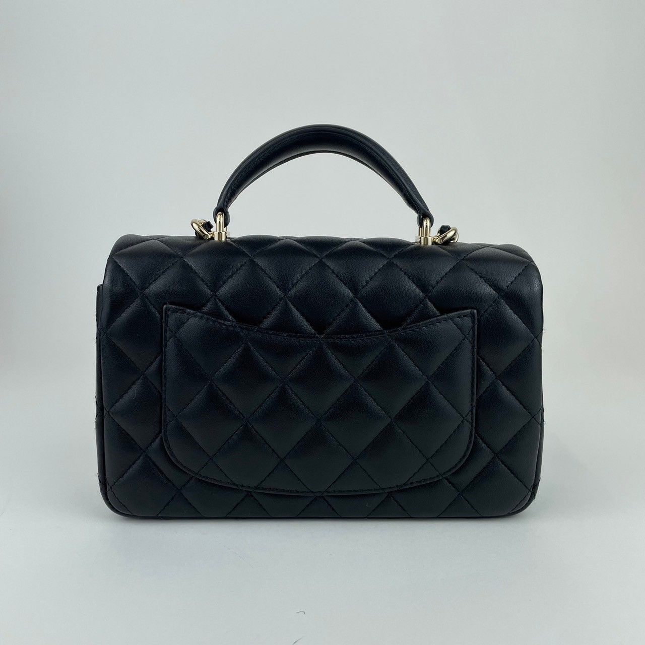 極美品 CHANEL シャネル Coco Handle ココハンドル Caviar skin ラムスキン Black ブラック GHW ゴールド金具  ICチップ レディース ショルダーバッグ