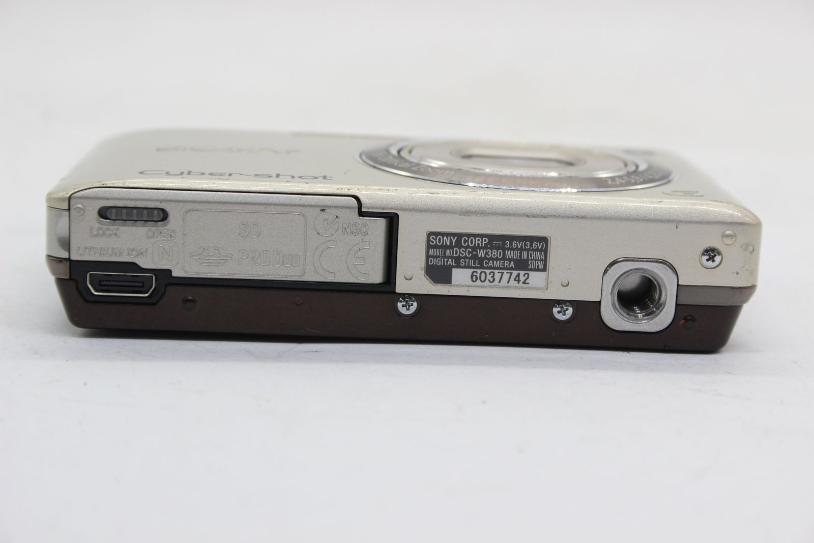 【返品保証】 ソニー SONY Cyber-shot DSC-W380 5x バッテリー付き コンパクトデジタルカメラ  s5437