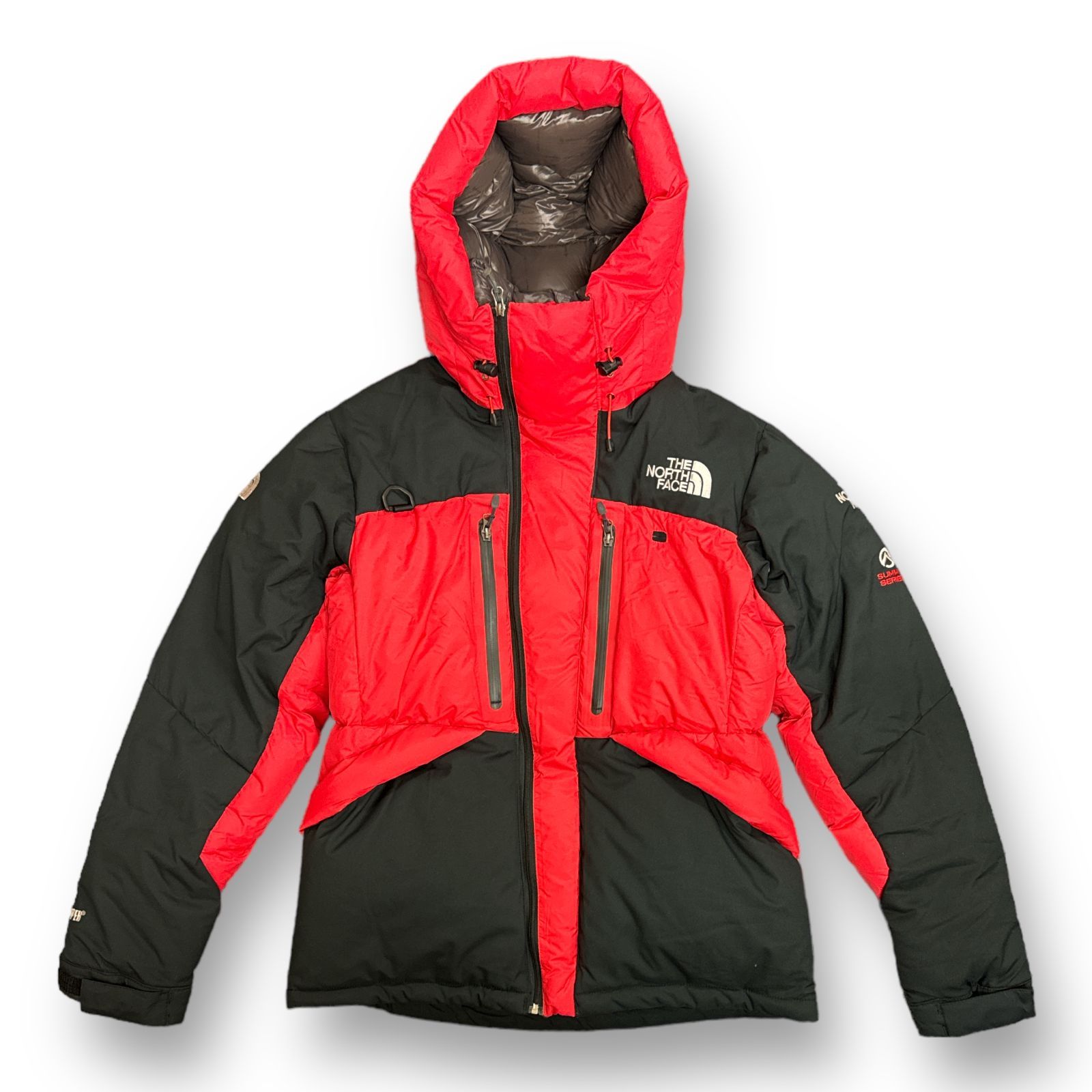 海外限定 THE NORTH FACE SUMIMIT SERIES HIMALAYAN PARKA 2 WIND STOPPER ヒマラヤン  パーカー ダウンジャケット ウィンドストッパー ノースフェイス NFJ1DF52 レッド L 57132A