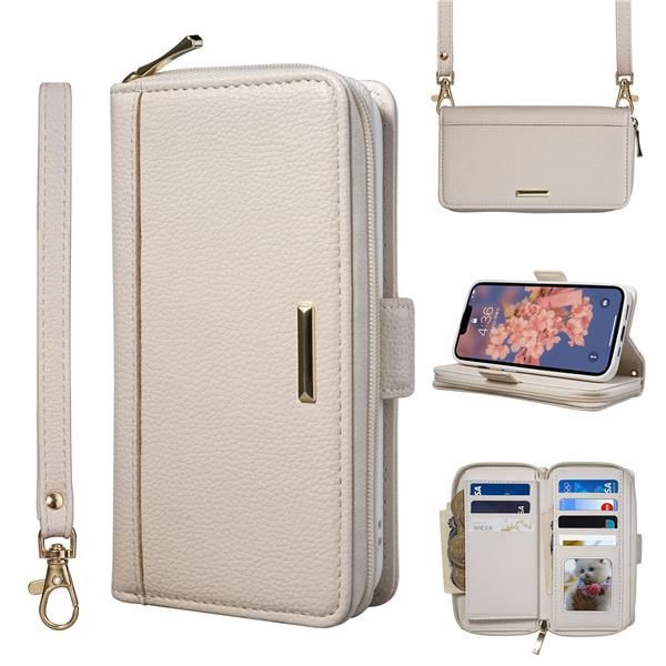 新品 iPhone 14 ケース 手帳型 ショルダー いPhone14 手帳型ケース Rssviss お財布ショルダー 大容量 カードポケット ストラップ サイドマグネット スタンド機能付き iPhone 14 カバー 小銭入れ ファス