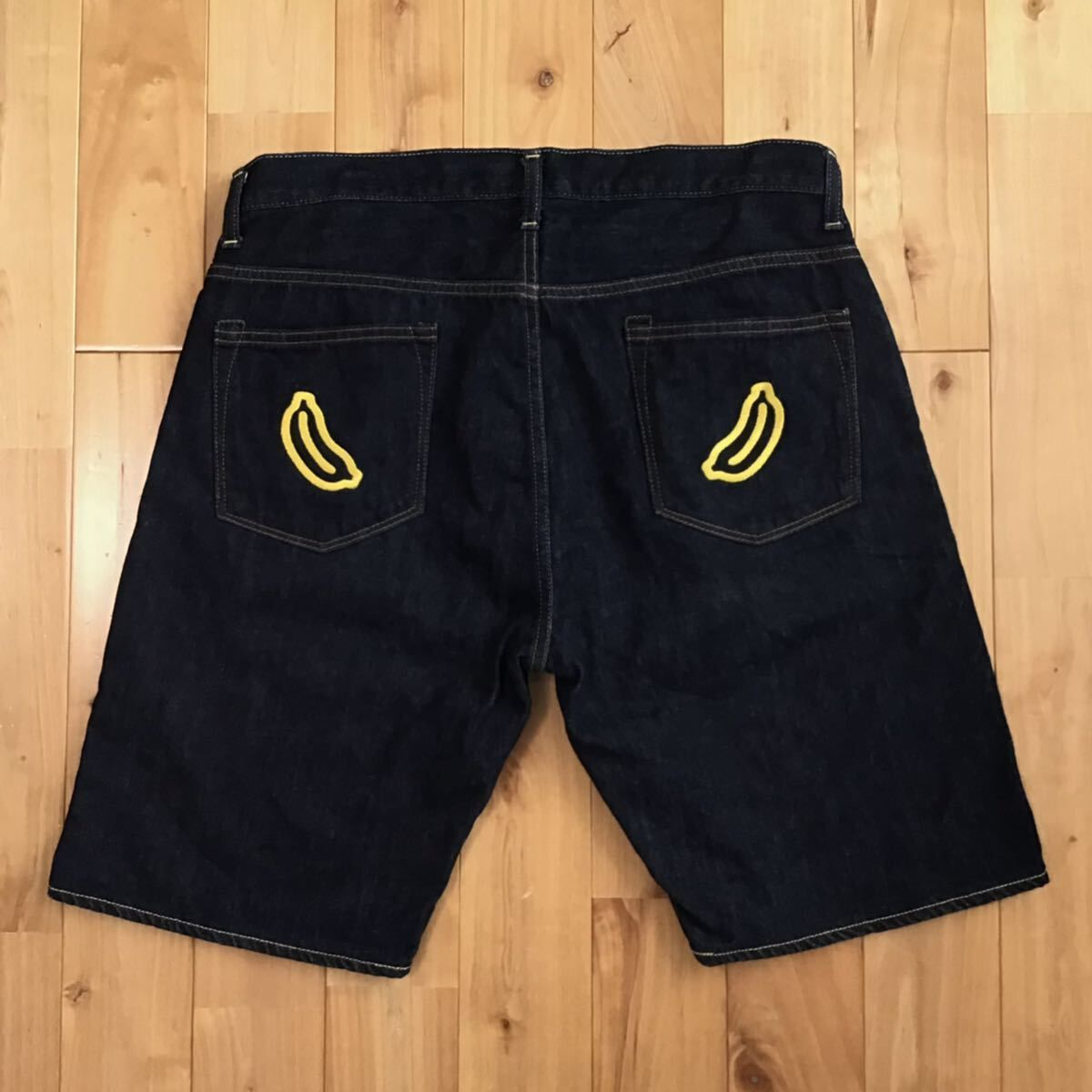 Milo Face Denim Shorts Mサイズ a bathing ape BAPE マイロ