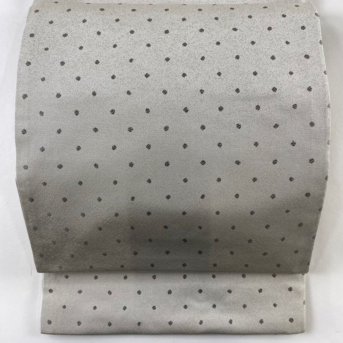 袋帯 美品 名品 ドット 灰色 全通 正絹 【中古】 - メルカリ 