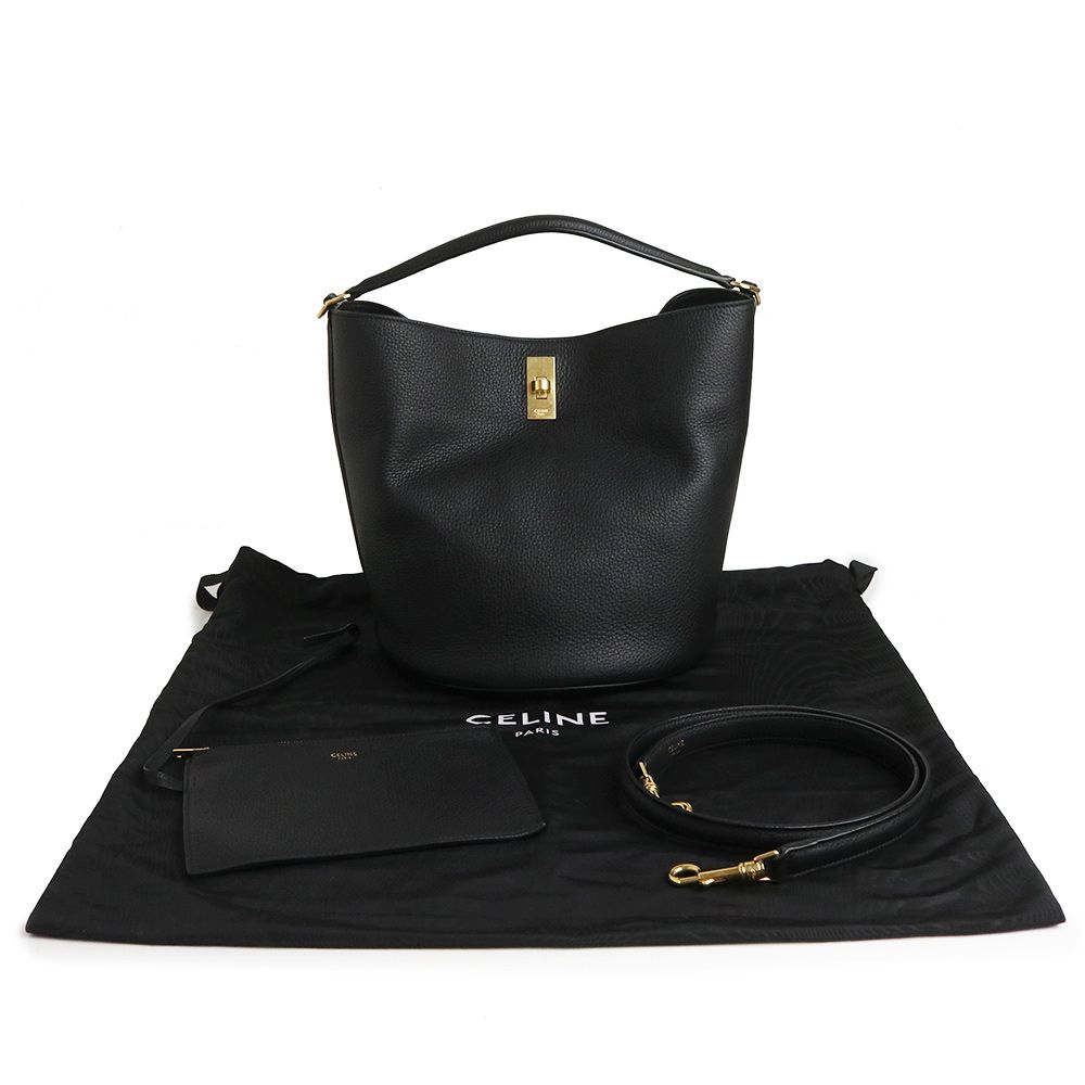 セリーヌ バケット 16 セーズ 2way ショルダー ハンドバッグ 斜め掛け  