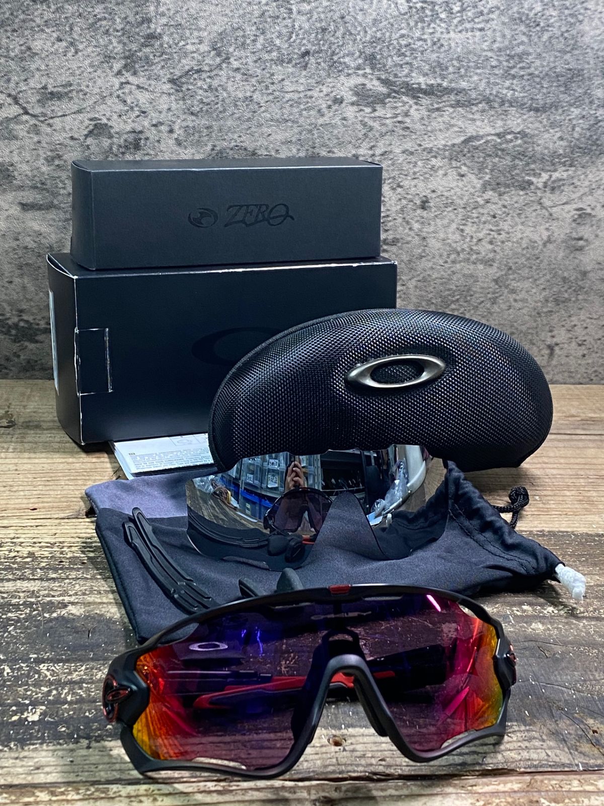 OAKLEY 【JAWB REAKER 】美品ALL BLACK プリズムレンズ OAKLEY JAW