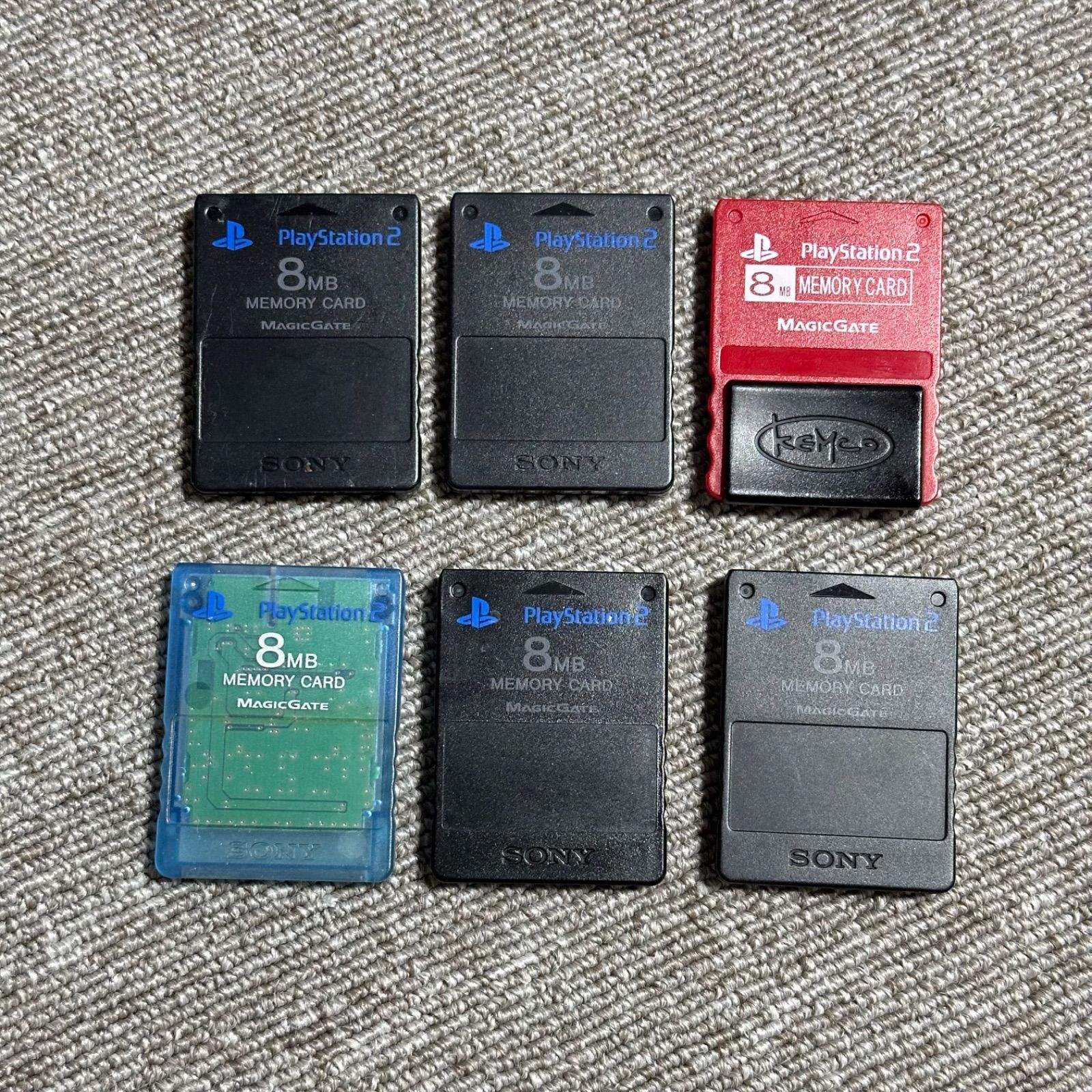 PS2 メモリーカード プレステ2 MEMORYCARD 6個セット 6枚セット ソニー SONY 純正 8MB プレイステーション2  6328-2032 - メルカリ