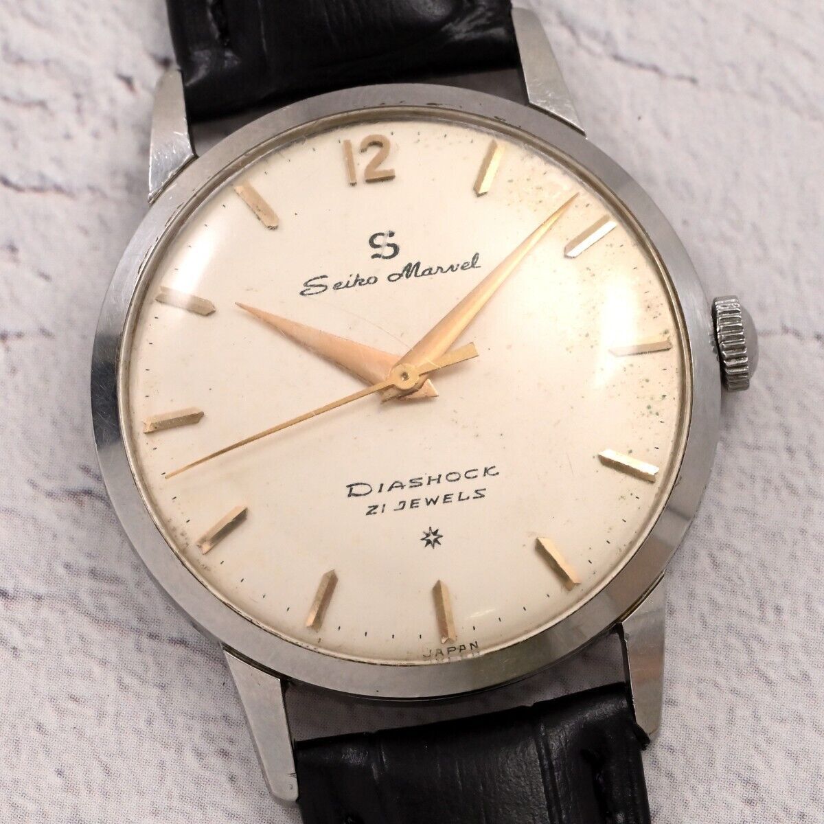 SEIKO MARVEL 14025 17石 変わり文字盤 セイコー マーベル 17石 手巻き