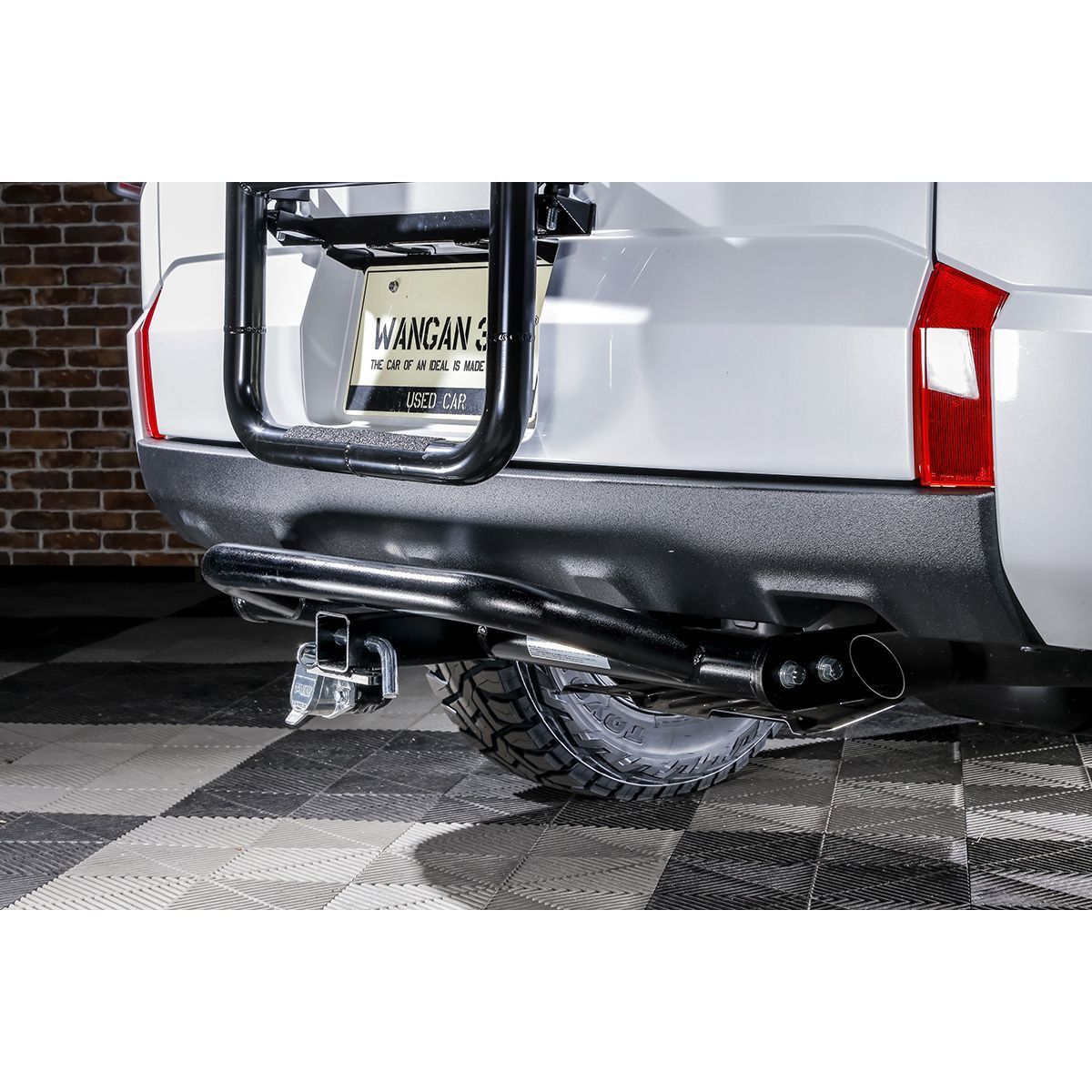 デリカD5 ヒッチメンバー風リアガード　ワンオフ トレイルヒッチ CV1W CV2W CV4W CV5W デリカD5 前期 中期 WANGAN357