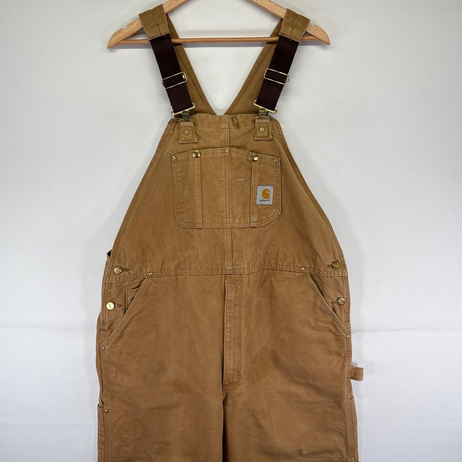 古着 カーハート Carhartt USA製 オーバーオール ダック ワン