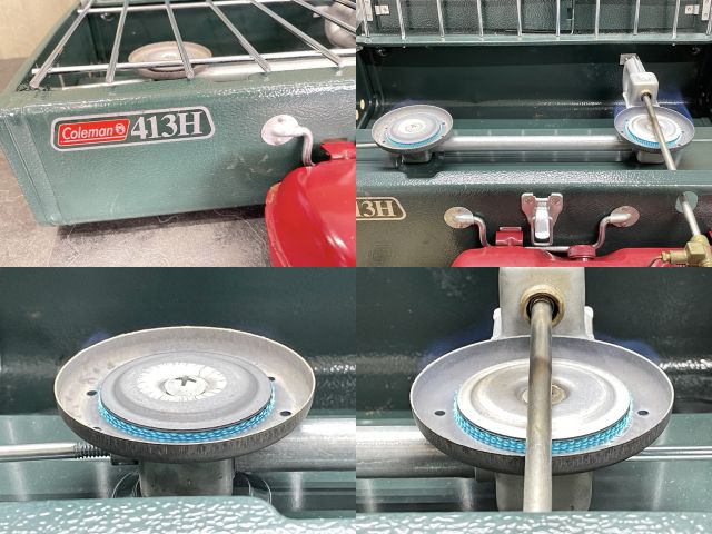 ツーバーナーコンロ 【中古】動作保証 Coleman 413H パワーハウス