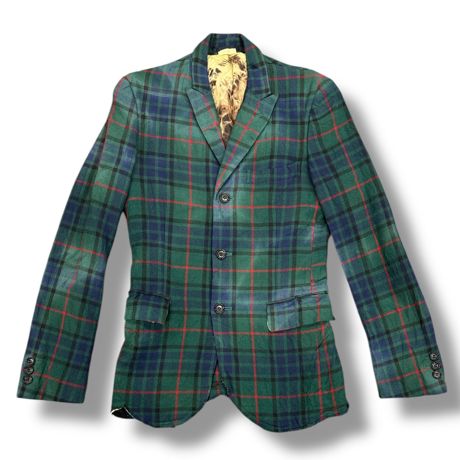 コムデギャルソンオムプリュス 08AW テーラードジャケット チェック