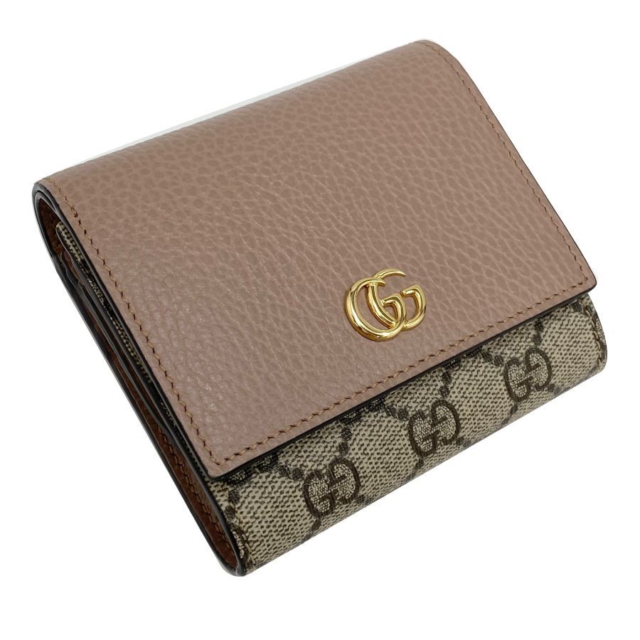 新品】グッチ GUCCI 財布 二つ折り GGマーモント ウォレット GG