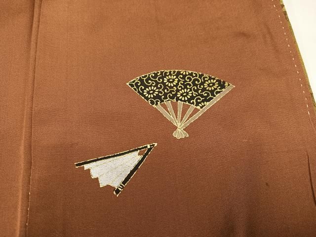 平和屋着物○菅原工房 菅原結作 漢方染紬 訪問着 絞り 縞