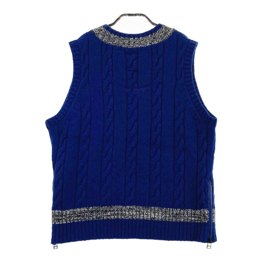 サイズ：L MARK&LONA マークアンドロナ Vネックニットベスト ウール