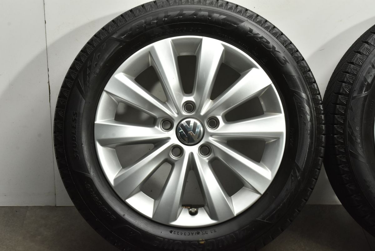 バリ溝 VW ザ ビートル 純正 16in 6.5J 44 PCD112 ブリヂストン ブリザック VRX3 205 55R16 品番 5C0601025T シャラン パサート 流用 FFCRYSTALESIA_COM