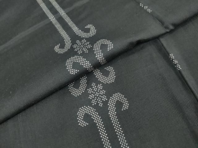 平和屋着物▽上質な紬 単衣 霞文 正絹 逸品 CAAU3932xi