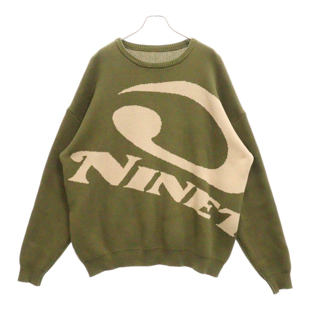 9090 (ナインティナインティ) Big Heisei Logo Crewneck Knit 平成ロゴ 