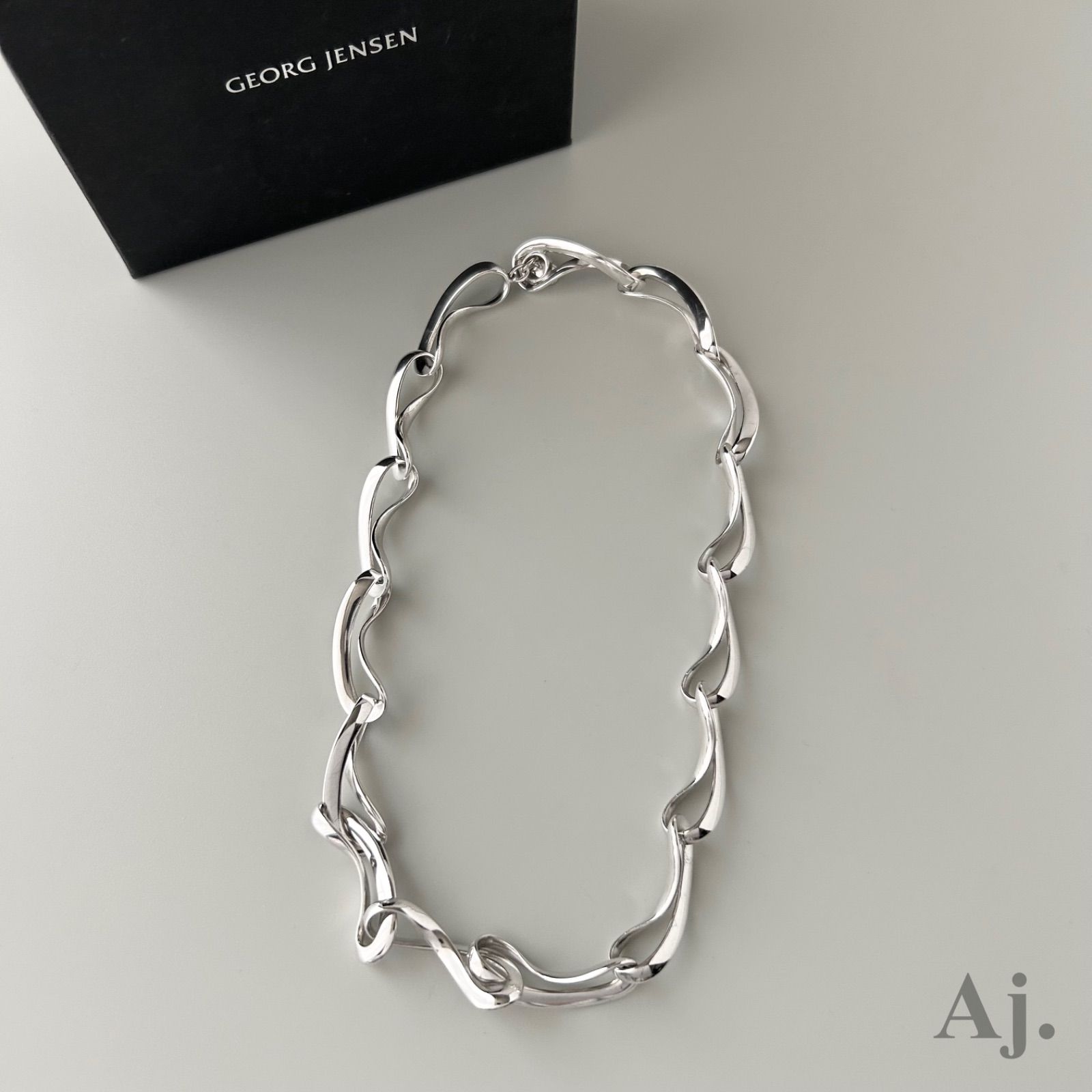 現行　  452 インフィニティ　ネックレス　シルバー 現行 GEORG JENSEN 452 インフィニティ ネックレス シルバー