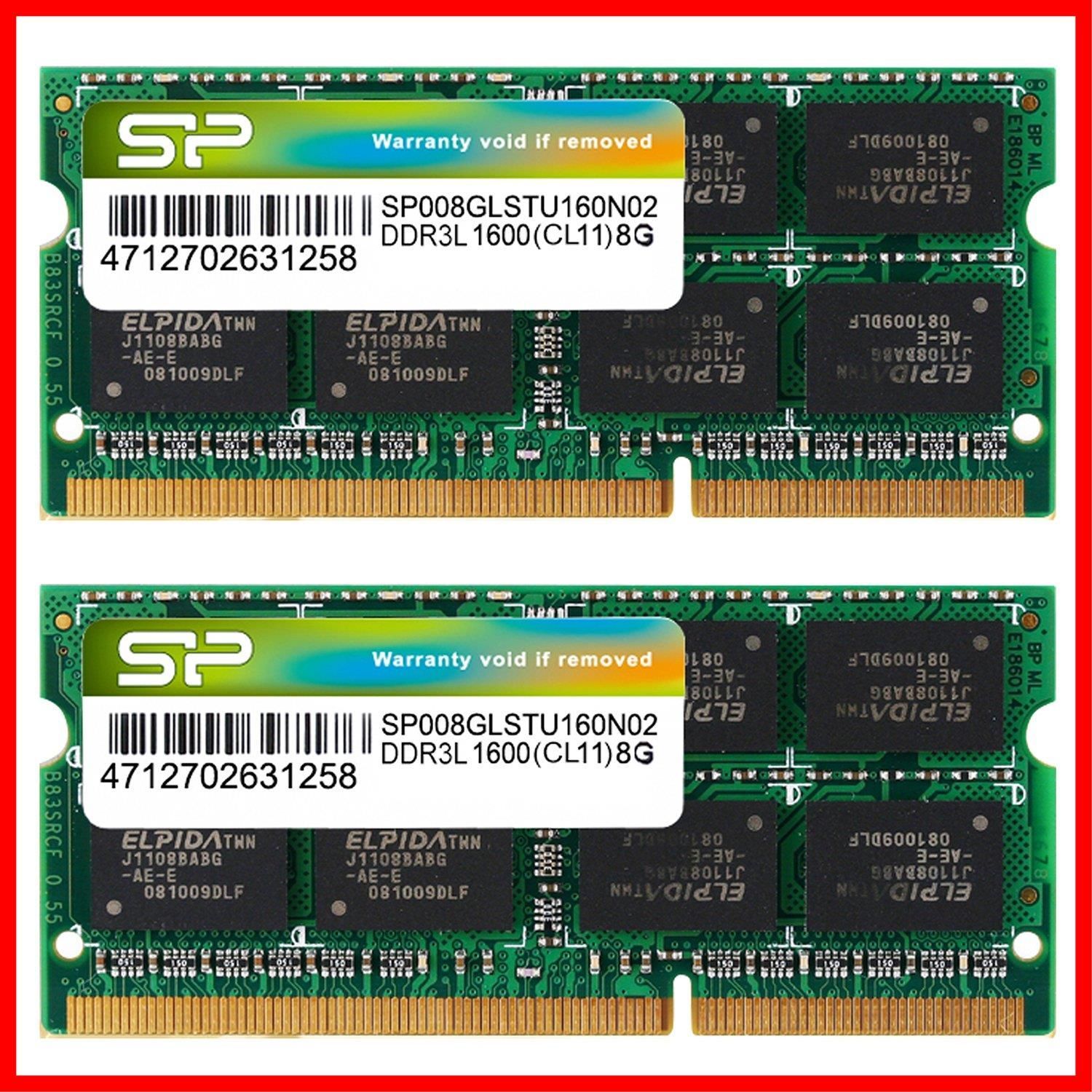 セール中】シリコンパワー ノートPC用メモリ 1.35V (低電圧) DDR3L ...
