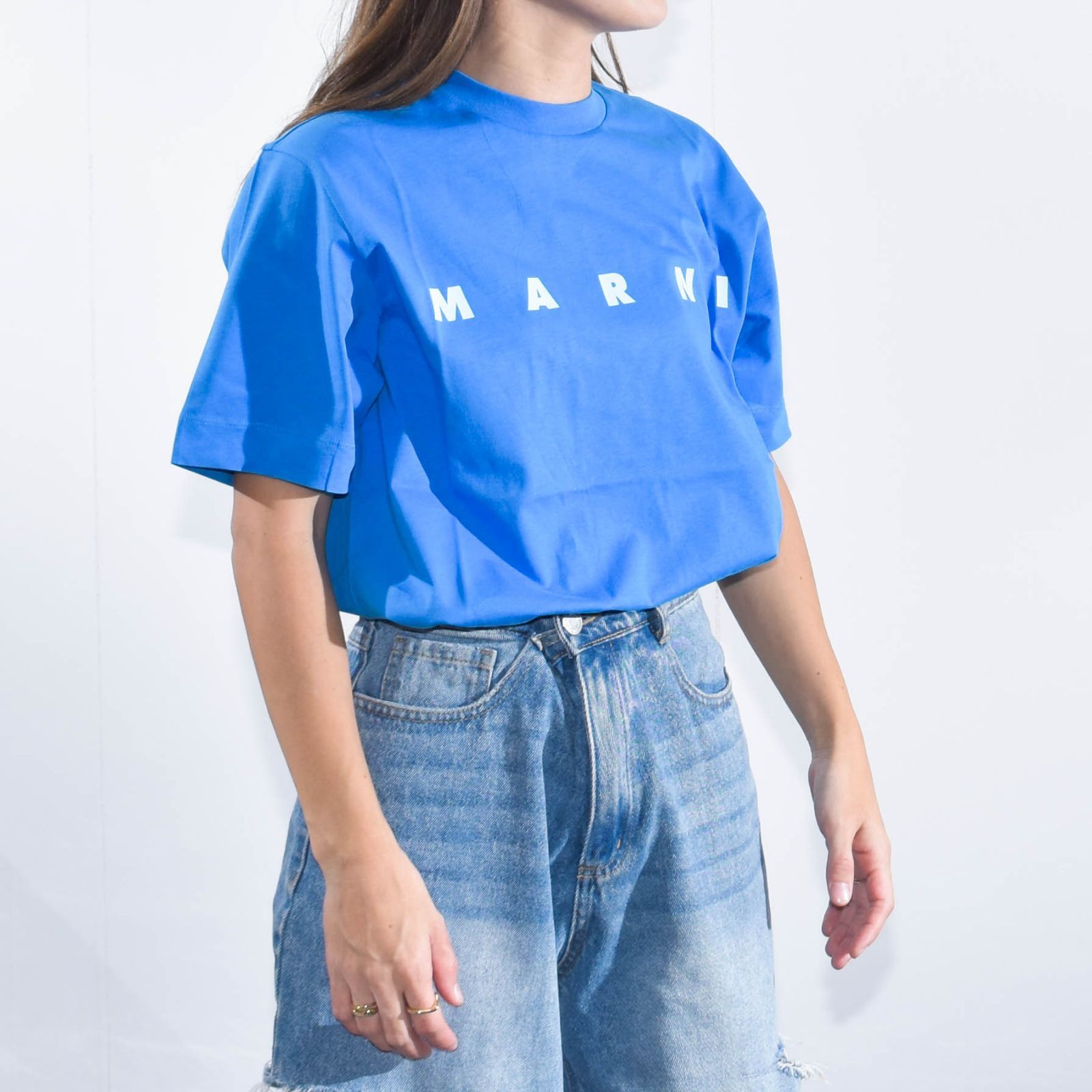マルニ Tシャツ レディース ロゴ 半袖 ブランド 親子リンク マルニ Tシャツ レディース ロゴ 半袖 ブランド 親子リンク
