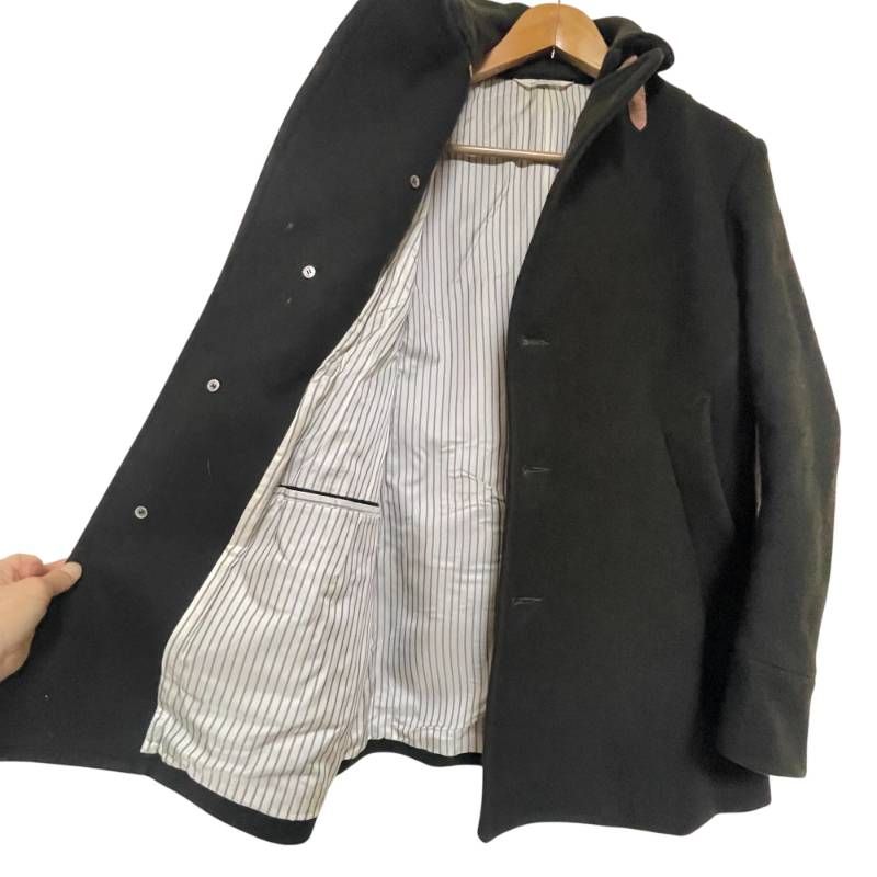edifice エディフィス ウールコート メンズ ブラック 38 S〜M相当 TR2408 KANDAIZUMI_COM