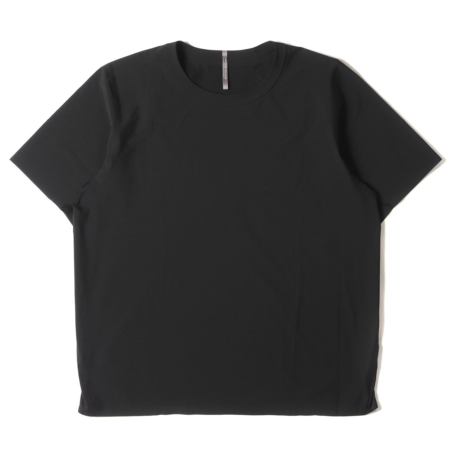 美品 ARC TERYX アークテリクス Tシャツ サイズ:L VEILANCE ストレッチ クルーネック 半袖Tシャツ Dromos Tech Tee / 2022年製 ブラック 黒 トップス カットソー【メンズ】