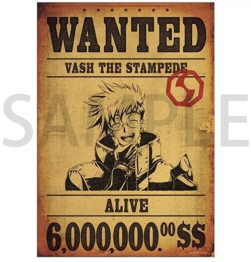 中古】ポスター 布ポスター ヴァッシュ・ザ・スタンピード