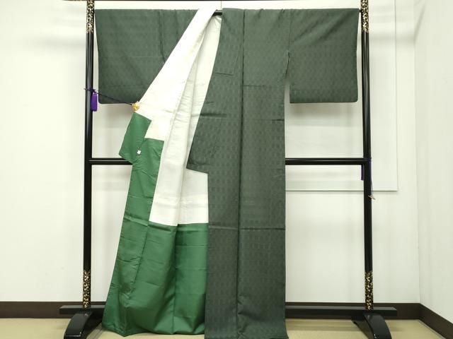 平和屋着物□上質な紬 草花文 正絹 逸品 AAAZ4468nf